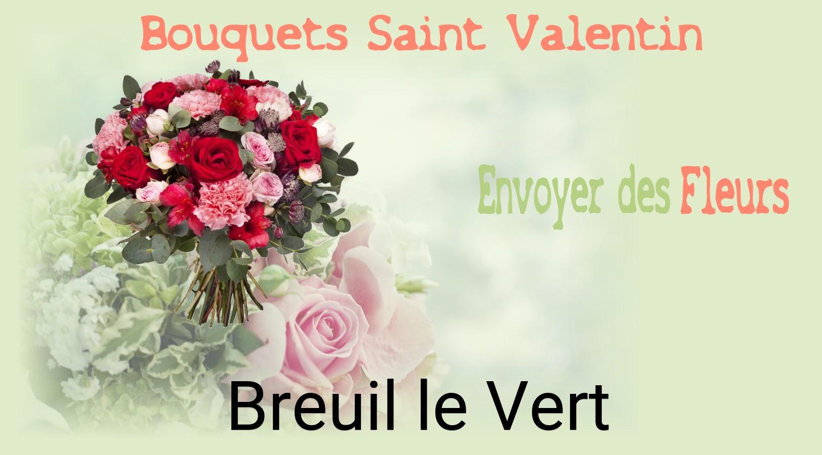Roses de Saint-Valentin livrées à Breuil-le-Vert